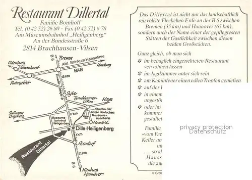 AK / Ansichtskarte Vilsen Restaurant Dillertal Vilsen