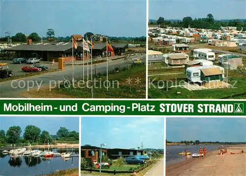 AK / Ansichtskarte Drage_Elbe Mobilheim Campingplatz Stover Strand Drage_Elbe