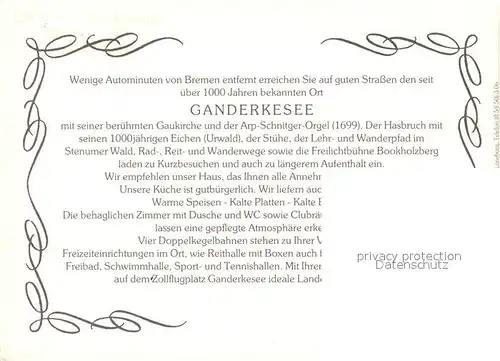 AK / Ansichtskarte Ganderkesee Hotel Oldenburger Hof Wappen Ganderkesee