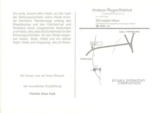 AK / Ansichtskarte Undeloh Gasthaus Pension Heidelust Undeloh