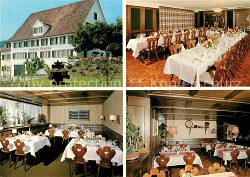 AK / Ansichtskarte Rapperswil_SG Gasthaus Weinhalde Speisesaal Gastraeume Rapperswil SG