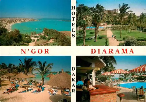 AK / Ansichtskarte Dakar Hotel Diarama Strand Bar Dakar