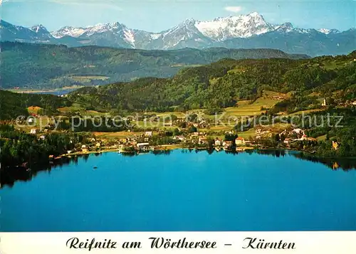 AK / Ansichtskarte Reifnitz_Woerthersee Fliegeraufnahme Reifnitz Woerthersee