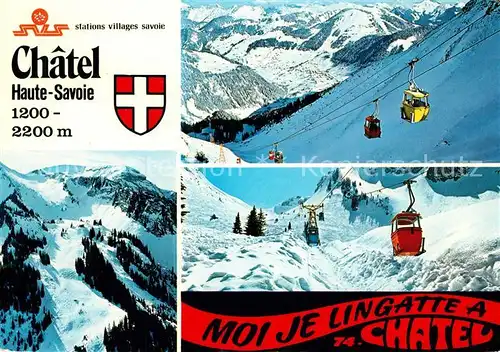 AK / Ansichtskarte Chatel_Haute Savoie Station village Ski au Linga  Chatel Haute Savoie