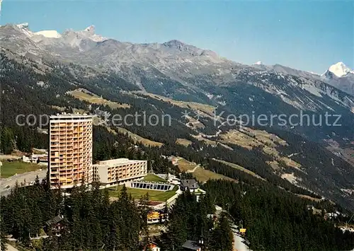 AK / Ansichtskarte Montana Vermala Tour de Supercrans Vue aerienne Montana Vermala