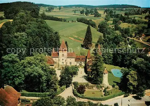 AK / Ansichtskarte Muenchenwiler Schloss Muenchenwiler Fliegeraufnahme Muenchenwiler