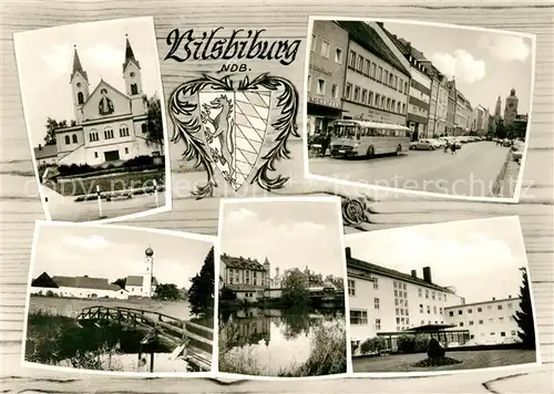 AK / Ansichtskarte Vilsbiburg Kirche Stadtpanorama Vilsbiburg