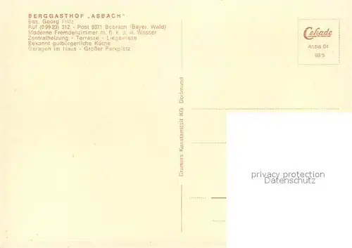 AK / Ansichtskarte Boebrach Berggasthof Asbach Boebrach