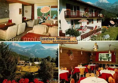 AK / Ansichtskarte Schoenau_Berchtesgaden Gaestehaus Germania Schoenau Berchtesgaden