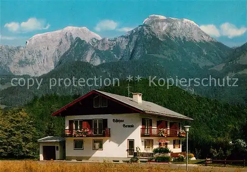 AK / Ansichtskarte Schoenau_Berchtesgaden Gaestehaus Germania Schoenau Berchtesgaden