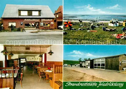 AK / Ansichtskarte Friedrichskoog_Nordseebad Strandraststaette Friedrichskoog_Nordseebad