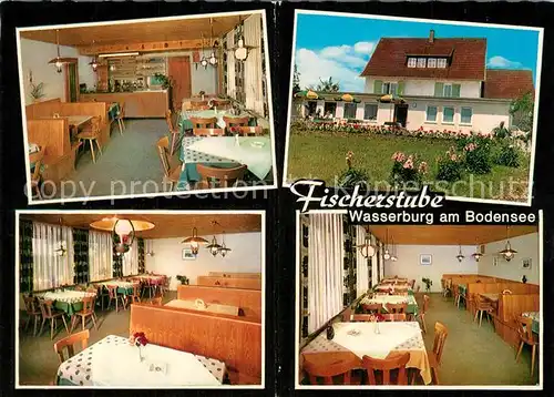 AK / Ansichtskarte Wasserburg_Bodensee Gasthaus Fischerstube Wasserburg Bodensee