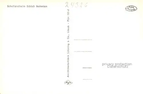 AK / Ansichtskarte Nehmten Schullandheim Schloss Nehmten