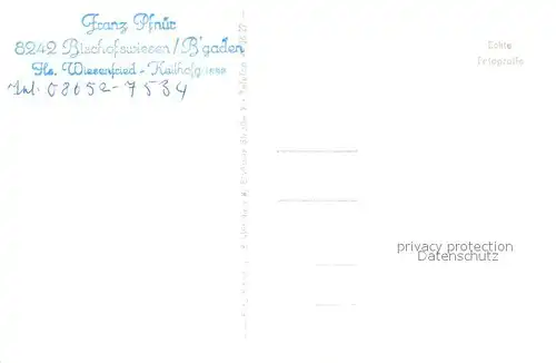 AK / Ansichtskarte Bischofswiesen Haus Wiesenfried Panorama Bischofswiesen