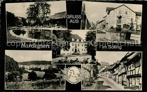 AK / Ansichtskarte Hardegsen Stadtpark Eselsbrunnen Stubenstrasse  Hardegsen