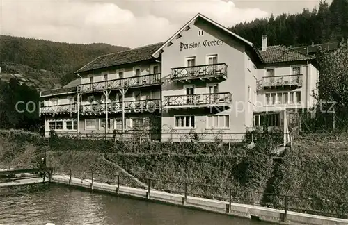 AK / Ansichtskarte Forbach_Baden Pension Gerbes Forbach_Baden