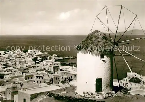 AK / Ansichtskarte Mykonos Windrad Panorama MyKonos