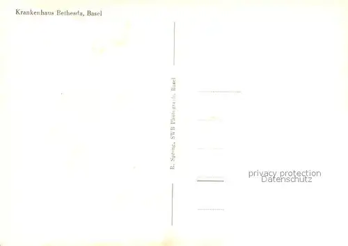 AK / Ansichtskarte Basel_BS Krankenhaus Betheseda Basel_BS