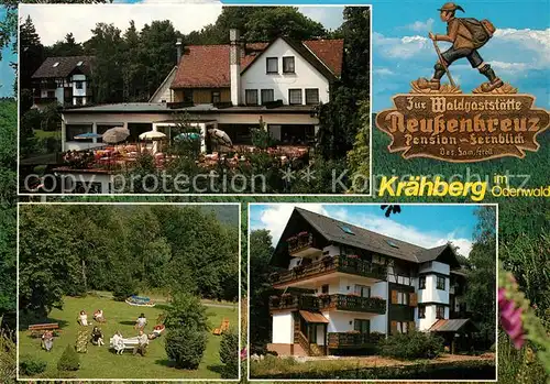 AK / Ansichtskarte Sensbachtal Wald Gasthaus Pension Reussenkreuz Kraehberg Sensbachtal