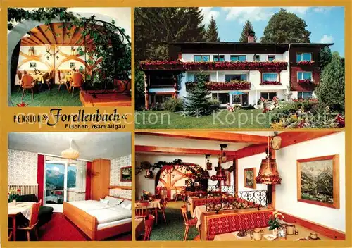 AK / Ansichtskarte Fischen_Allgaeu Pension Forellenbach Fischen Allgaeu