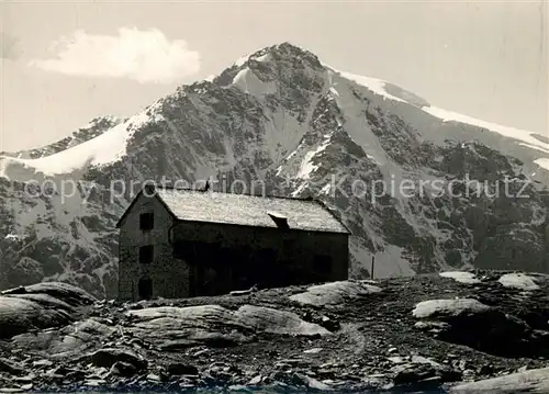 AK / Ansichtskarte Duesseldorfer_Huette Zayalhuette Ortlergruppe Rifugio Seristori alla Vertana Gruppo dell Ortles Duesseldorfer Huette