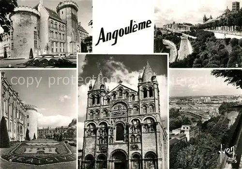 AK / Ansichtskarte Angouleme Cathedrale Hotel de Ville Remparts Jardins Angouleme