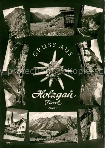 AK / Ansichtskarte Holzgau Panorama Klause Flexenstrasse Wasserfall Alpen Holzgau