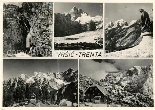 AK / Ansichtskarte Vrsic Berghaus Denkmal Gebirgspanorama Vrsic