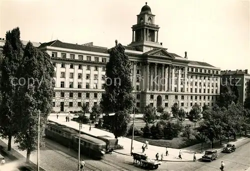 AK / Ansichtskarte Beograd_Belgrad Direkcija zeleznica Eisenbahndirektion Strassenbahn Beograd Belgrad