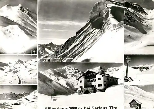 AK / Ansichtskarte Koelnerhaus_Tirol Berghaus Gebirgspanorama Samnaungruppe Koelnerhaus Tirol