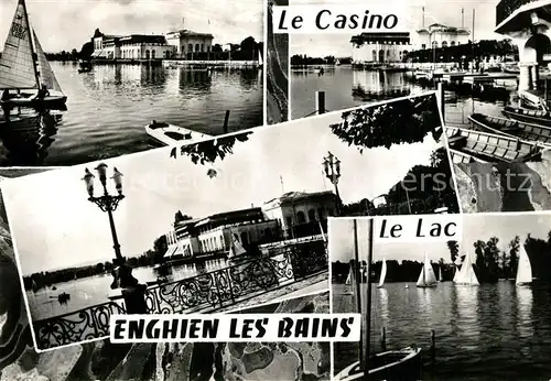 AK / Ansichtskarte Enghien les Bains Le Casino et le Lac Enghien les Bains
