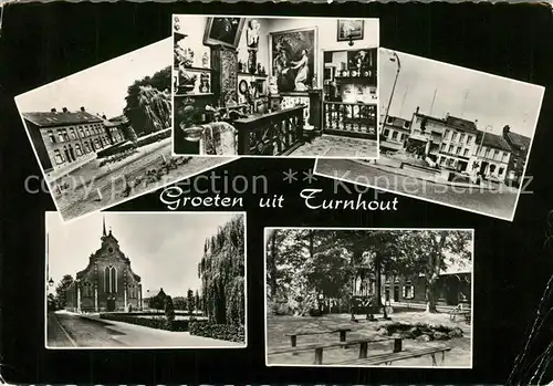 AK / Ansichtskarte Turnhout Platz Denkmal Kirche Ave Maria Turnhout