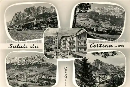 AK / Ansichtskarte Cortina_d_Ampezzo Gesamtansicht mit Alpenpanorama Cortina_d_Ampezzo