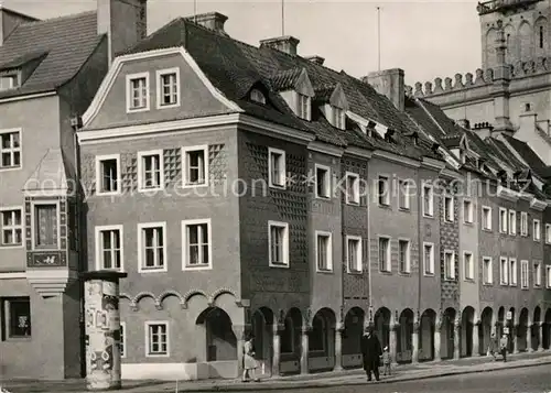 AK / Ansichtskarte Poznan_Posen Kamieniczki starojiejskie Haeuser Innenstadt Poznan Posen