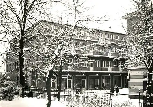 AK / Ansichtskarte Cieplice_Slaskie_Zdroj Sanatorium im Winter Cieplice_Slaskie_Zdroj