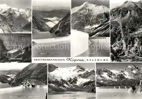 AK / Ansichtskarte Kaprun Tauernkraftwerk Limbergsperre Moserboden Schraegaufzug Alpenpanorama Kaprun