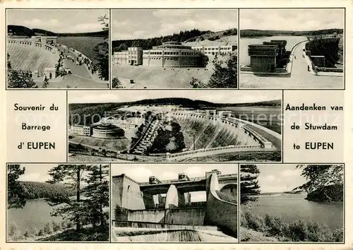 AK / Ansichtskarte Eupen Aandenken van de Stuwdam Staudamm Eupen