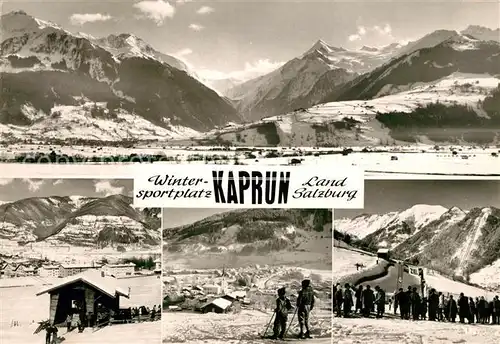 AK / Ansichtskarte Kaprun Landschaftspanorama Alpen Berghuette Skipiste Wintersportplatz Kaprun