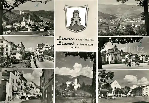 AK / Ansichtskarte Bruneck im Pustertal mit Pfarrkirche Spitalkirche Orts und Teilansichten Bruneck
