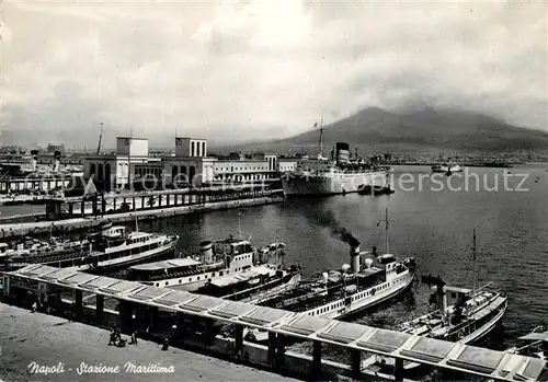 AK / Ansichtskarte Napoli_Neapel Stazione Marittima Napoli Neapel