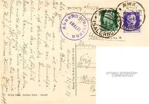 AK / Ansichtskarte Amalfi Panorama Amalfi