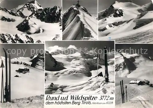 AK / Ansichtskarte Wildspitze Alpenpanorama Vemagthuette Wildspitze