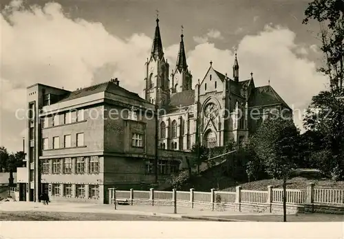 AK / Ansichtskarte Orlova Kostel a sporitelna Orlova