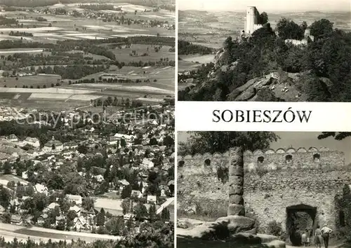 AK / Ansichtskarte Sobieszow Ruiny zamku Chojnik dziedziniec glowny zamku pregierz Sobieszow