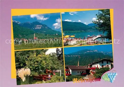 AK / Ansichtskarte Tramin_Weinstrasse  Panorama Schwimmbad Garten Garni Rebenheim Tramin_Weinstrasse 