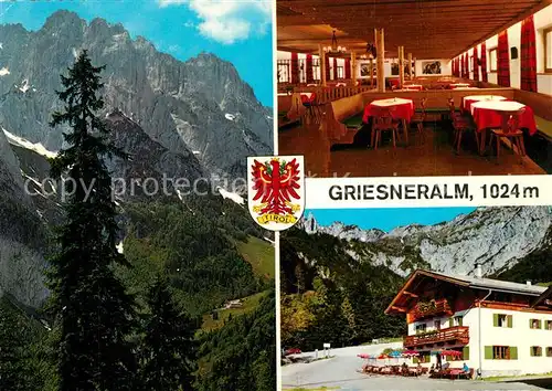 AK / Ansichtskarte Kirchdorf_Tirol Griesneralm im Wilden Kaiser mit Gaststube Kirchdorf Tirol