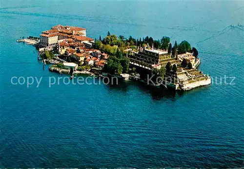 AK / Ansichtskarte Isola_Bella_Lago_Maggiore Fliegeraufnahme Isola_Bella_Lago_Maggiore