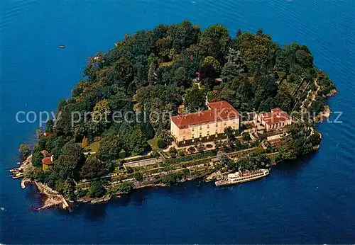 AK / Ansichtskarte Isola_Madre_Lago_Maggiore Fliegeraufnahme Isola_Madre_Lago_Maggiore