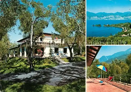 AK / Ansichtskarte Malcesine_Lago_di_Garda Albergo Baia Verde Terrasse Malcesine_Lago_di_Garda