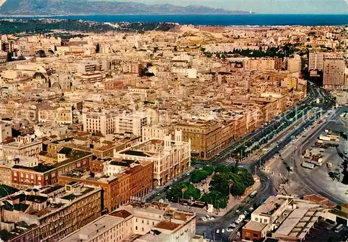 AK / Ansichtskarte Cagliari Via Roma e panorama dall aereo Cagliari